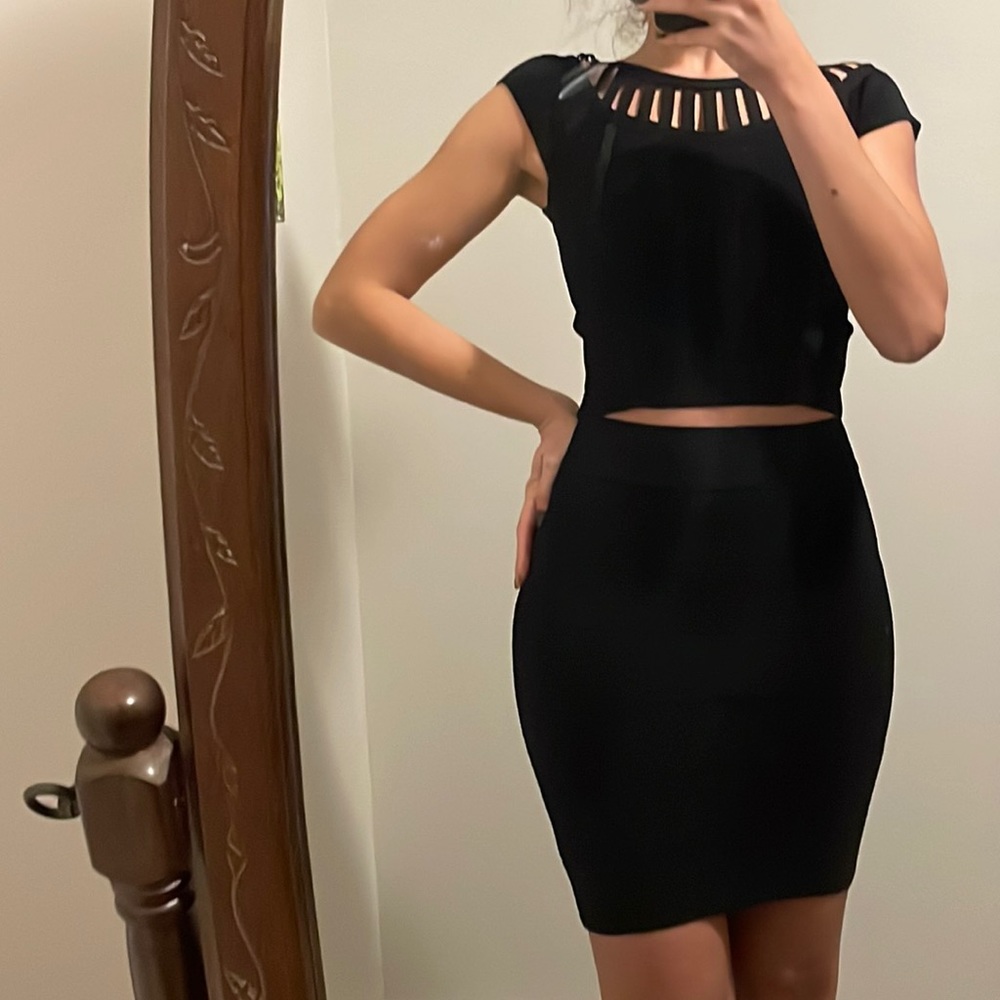Bebe black two-piece set. Size M.